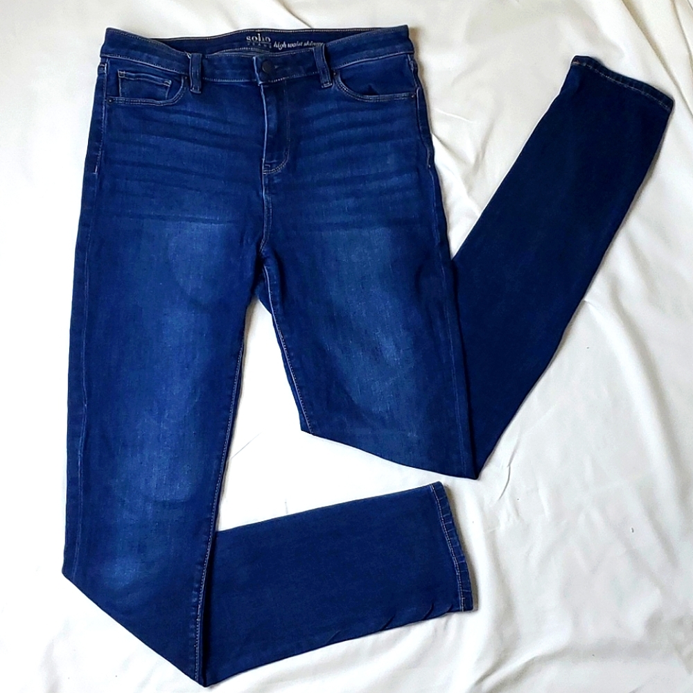 High waist skinny jeans